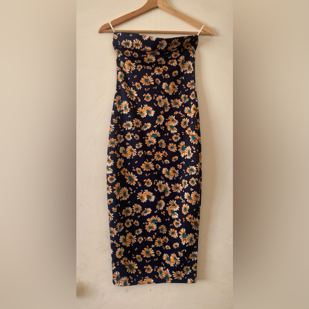 DNA Couture Floral Navy Dress